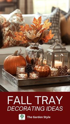 fall tray decorating ideas the garden style