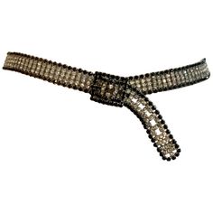 1970s Black and White Rhinestone Belt | From a unique collection of rare vintage Belts at https://www.1stdibs.com/fashion/accessories/belts/. 1970s Black And White, Daisy Jones And The Six, Emo Aesthetic, 2000 Fashion, Aesthetic Accessories, Slim Aarons, Daisy Jones, Chain Belts, Gold Belts