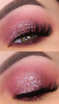 Eye Makeup Pink Dress, Makeup Rosa, Quince Makeup, Easy Face Painting Designs, Shimmery Makeup, Golden Eyeshadow, Hd Makeup, Red Dress Makeup, Eye Makeup Techniques