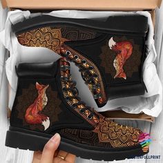 Fox Mandala, Fox Gift, Fashion Mode, Custom Shoes, Aesthetic Clothes