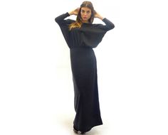 Long Bat Type Dress, Bat Sleeve Dress, Flared Dress, Baggy Dress, Gray Dress, Plus Size Dress, Oversize Dress, Long Sleeve Dress, Trendy Dress Product ID: EL 0789 Material: 70% Acrylic, 30% Cotton Sizes: XXS, XS, S, M, L, XL, 2XL, 3XL, 4XL, 5XL, 6XL When You place an order, please leave a telephone number and full address! SIZE GUIDE XXS BUST: 30.3'' - 31.5'' / 77 - 80 cm WAIST: 23.6'' - 24.8'' / 60 - 63 cm HIPS: 31.5'' - 33.1'' / 80 - 84 cm XS BUST: 31.9'' - 33.1'' / 81 - 84 cm WAIST: 25.2'' - Bat Dress, Bat Sleeves Dress, Baggy Dresses, Plus Size Maxi Dress, Long Knitted Dress, Urban Fashion Women, Dress Winter, Oversized Dress, Maxi Robes