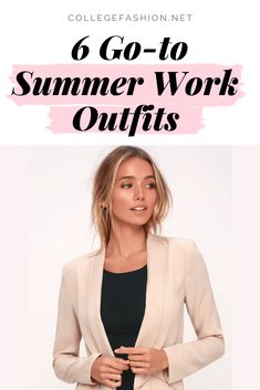 6 go-to summer work outfits ideas for when it's hot outside but cold inside Summer Job Interview Outfit, Casual Interview Outfits Women, Work Attire Summer, Summer Business Outfits, Summer Office Attire, Summer Work Dresses, Work Outfits Ideas, Office Outfits Women Casual, Summer Business Casual Outfits