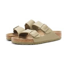 Men Shoes Women Shoes Kid Shoes Men Clothing Accessories Other BIRKENSTOCK ARIZONA RIVET LOGO VEGAN SANDALS Looking for a stylish and comfortable pair of sandals that are also vegan-friendly? Birkenstock Arizona Rivet Logo Vegan Sandals is made for you! Features two adjustable straps with buckle closures, allowing you to customize the fit for maximum comfort and security. Upper: Birkibuc Footbed lining: microfiber Slip-on style Cork-latex footbed EVA outsole Two-strap design Adjustable buckle Leather Sandals With Cork-bed Midsoles For Outdoor Activities, Sandals With Cork-bed Midsoles For Outdoor Activities, Casual Outdoor Footbed Sandals With Textured Footbed, Outdoor Leather Footbed Sandals, Casual Beige Slides With Buckle Closure, Summer Sandals With Cork-bed Midsoles For Outdoor, Casual Sandals With Buckle Closure For Outdoor Activities, Casual Sandals With Buckle Closure For Outdoor, Closed Toe Sandals With Cork-bed Midsoles For Outdoor