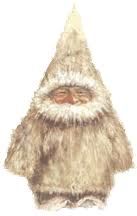 a drawing of a santa claus wearing a hat