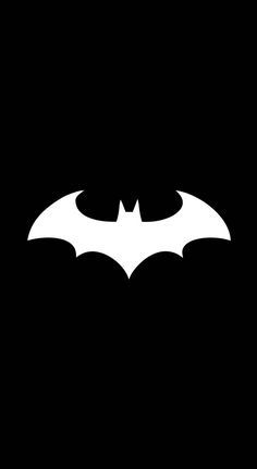 the dark knight logo is shown in white on a black background, it appears to be batman symbol