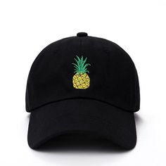 No Bad Hair Days With This Adorable Cap! Featuring an adorable pineapple front and center and comes in five fabulous colors from which to choose and an adjustable strap. This cap is the perfect accessory for virtually any casual but cute look. Made with a cotton & polyester blend. Hat Circumference: approximately 55 - 60 cm Head Socks, Pineapple Hat, Guy Fashion, Pineapple Clothes, Retro Hats, Trendy Hat, Dad Cap, Cap Men, Hat Baseball