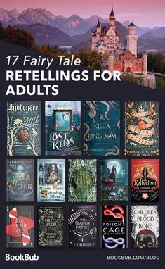 the front cover of bookbub's fairy tale retellings for adults