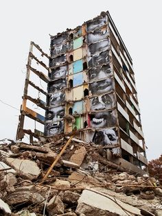 an old building that has been torn down