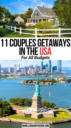 11 Couples Getaways in the USA: For All Budgets Best 10 Year Anniversary Trips, Anniversary Weekend Getaway Ideas, Weekend Couple Getaways, Couple Weekend Getaway Ideas, 20th Anniversary Trip Ideas, Anniversary Trips In The United States