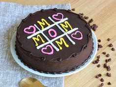 Mothers Day Chocolate Cake in Noida Cake For Father, Birthday Cake For Father, Father's Day Cakes, Mothers Day Chocolates, Dad Birthday Cakes, Chocolate Cake Designs, Online Cake Delivery