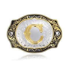 PRICES MAY VARY. Material: This belt buckles is made of high quality Zinc Alloy, will not tarnish, rust or change color. Fits Standard 1.5" Snap on Belts. Belt Buckle Size(W*H): 8.7*6.3cm(3.4"*2.5"). Weight: 70.23g(2.48oz). Meaning for C: not only for "Care", but for "Full of self-Confidence". The belt buckles men features a gold plated initial letter on the front, all 26 initial letters included: A B C D E F G H I J K L M N O P Q R S T U V W X Y Z. We promise a 90-days Exchange or Money Back Gu Cowboy Jewelry, Belt Buckles Men's, Gold Belt Buckle, Learn The Alphabet, Western Buckles, Western Belt Buckles, Silver Belt Buckle, Western Belt, Gold Belts