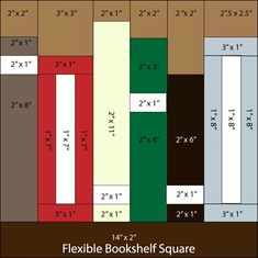 the floor plan for a bookcase with measurements and measurements on each side, including two sides