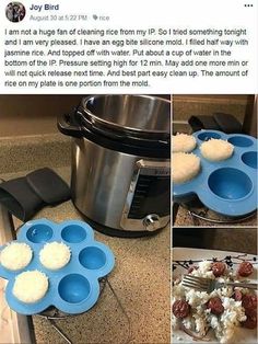 an image of some food being cooked in the slow cooker and then put into bowls