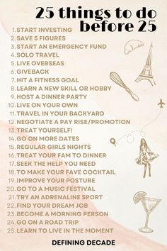 25 things to do before 25 An Eye For An Eye, Eye For An Eye, Revenge Stories, Ultimate Bucket List, Your 20s