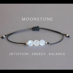 This 6mm Moonstone Bracelet (Grade Aa) Is Simple, Elegant, And Is Totally Adjustable. It Can Be Worn Daily With Casual Or More Fancy Outfits And Is Great For Layering. It Is Also Easy And Comfortable To Wear. Made With Natural Crystals And High-Quality Soft Nylon Cord Which Makes It A Long-Lasting Piece Of Jewelry. All Metal Used Is Solid Sterling Silver Adjustable Moonstone Bead Jewelry 8mm, Adjustable Moonstone Bead Jewelry, 8mm Beads, Adjustable Moonstone Beaded Jewelry, 8mm, Adjustable Moonstone Bead Jewelry, Adjustable White Moonstone Bracelet, White Moon Shaped Bracelets For Gift, Moon Shaped White Bracelets For Gifts, White Moon-shaped Bracelets For Gifts, Moon Shaped White Bracelet For Gift