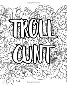 adult coloring pages swear words funny funny Heart Coloring Pages, Potty Mouth