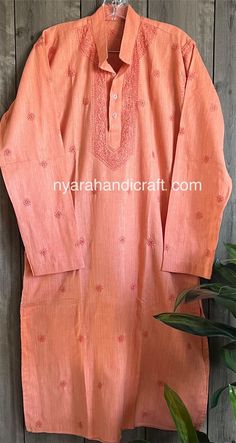 "Linen by cotton kurta for men with fine embroidery.  \"Chest Size mentioned is the actual garment measurement\"" Cotton Kurta With Traditional Patterns And Fit, Traditional Cotton Kurta With Traditional Patterns, Cotton Straight Kurta With Tonal Embroidery, Cotton Kurta With Tonal Embroidery, Traditional Kurta With Tonal Embroidery For Eid, Traditional Long Sleeve Kurta With Tonal Embroidery, Traditional Festive Kurta With Tonal Embroidery, Eid Cotton Kurta With Tonal Embroidery, Traditional Eid Kurta With Tonal Embroidery