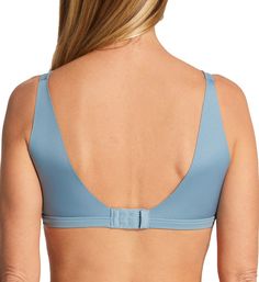 Enjoy comfortable support and the smoothing of underarm bulges in this wireless bra. Made from nylon and elastane. Contour/t-shirt, wireless cups are lightly padded to comfortably shape and lift the bust. Cups have a sleek microfiber overlay for no lines under tops. V-neckline has covered elastic along the edge to hold the fit close. Covered elastic underband ensures a secure, flexible fit. Sides have overlapping panels that lightly smooth and help eliminate the appearance of ripples and back fa Stretch Nursing Bra With Moderate Back Coverage, Full Coverage Stretch Nursing Bra, Supportive Full Coverage Swimwear With Built-in Bra, Full Coverage Stretch Bra With Moderate Back, Full Coverage Bra With Moderate Back Coverage, Solid Full Coverage Bra With Moderate Back Coverage, Light Support No-show Bra, Stretch Push-up Bra With Moderate Back Coverage, Full Coverage Seamless Nylon Nursing Bra