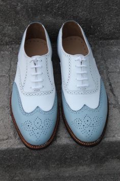 LeatherLooms Handmade Classic White/Gray Wingtip Oxford Lace up Dress Shoes For Men sold by LeatherLooms. Shop more products from LeatherLooms on Storenvy, the home of independent small businesses all over the world. Quality Leather Boots, Wingtip Oxford Shoes, Dress Shoes For Men, Wingtip Shoes, Custom Design Shoes, Lace Up Dress, Wingtip Oxford, Shoes For Men, Grey Fashion