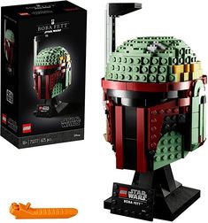 the lego star wars boba fett helmet is in its box and it's ready to be opened