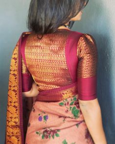 BL-F30322P Pink Kanchi Blouse – sakhifashions Border Patch Work Blouse Designs, Blouse Works, Blouse Ideas, Best Blouse Designs, Saree Blouse Neck Designs