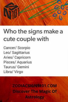 an advertisement for zodiac signs and astrology