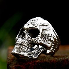 Material: Titanium Steel 
Weight: 0.05KG 
Size: 7-13 
SKU:?BR8-766 Punk Skull Rings As Gift, Edgy Skull Ring Gift, Punk Skull Ring For Halloween, Silver Punk Skull Ring, Edgy Skull Ring As A Gift, Silver Edgy Skull Ring For Halloween, Edgy Skull Ring For Gift, Edgy Skull Ring For Halloween, Edgy Silver Skull Ring For Halloween