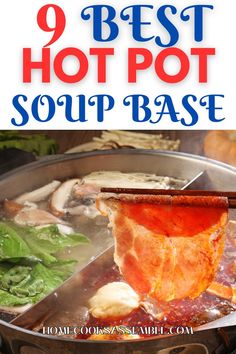 Best Hot Pot Soup Base Types Of Soup, Soup Base Recipe, Seafood Soups