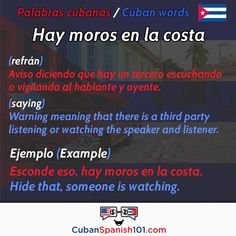 a poster with the words in spanish and english on it, including an image of a flag