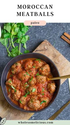 These Moroccan-spiced meatballs in a rich tomato sauce make for a flavorful dinner! They’re also perfect for entertaining, serving as a crowd-pleasing appetizer. Plus, they’re grain-free, Paleo, and Whole30 approved! Spiced Meatballs, Meatballs Paleo, Moroccan Meatballs, High Protein Dishes, Dinner Favorites, Flavorful Dinner, Crowd Pleasing Appetizers, Tasty Dinner, Paleo Beef