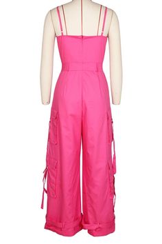 Blazing Beauty - Multi-Pocket Spaghetti Suspender Cargo Trendy Strapless Jumpsuit With Pockets, Fitted Jumpsuits And Rompers With Spaghetti Straps And Pockets, Fitted Strapless Sleeveless Jumpsuit With Pockets, Fitted Strapless Jumpsuit With Pockets, Fitted Pink Jumpsuits And Rompers With Pockets, Trendy Strapless Jumpsuit With Pockets For Summer, Fitted Casual Jumpsuits And Rompers With Multiple Pockets, Casual Fitted Jumpsuits And Rompers With Multiple Pockets, Fitted Strapless Jumpsuit With Pockets For Spring