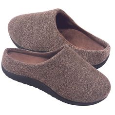 PRICES MAY VARY. GREAT ARCH SUPPORT-The Slippers have been designed with an orthopedic footbed and a deep heel cup, to provide heel support and maximum arch support, which makes walking very comfortable and easy. And will help ease stress and pain caused by flat feet (Pronation). Relieve from Plantar Fasciitis (heel pain & heel spurs), Achilles Tendonitis and also Ball of Foot pain. PREMIUM MATERIAL-These house slippers made of high-quality Knitted fabric and ultra-soft moisture-wicking velvet l Slippers With Arch Support, Heel Pain, Foot Pain, House Shoes, House Slippers, Arch Support, Pain Relief, Moisture Wicking, Rubber Sole