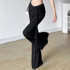 Introducing our Black Gothic Ruched High Waist Flare Pants, designed for those who embrace an edgy and alternative aesthetic. These pants feature a unique floral embellishment on the side for added sophistication. The ruched detailing and flared silhouette create a flattering fit, while the high waist ensures comfort and style. Make a bold and fashionable statement with these standout black pants. Unique floral embellishment on the side Ruched detailing for a flattering silhouette Flare design f High Waist Flare Pants, Alternative Aesthetic, Floral Embellishment, Warm Winter Hats, Outfit Inspo Casual, Flared Trousers, High Waisted Flares, Flare Leg Pants, Floral Decoration