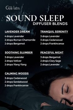 Sleep Diffuser Blend, Sleep Diffuser Blends, Doterra Diffuser Blends, Essential Oil Combinations, Aromatherapy Recipes, Young Living Essential Oils Recipes, Essential Oils For Sleep