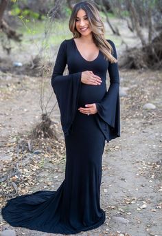 Size: 5, Color: Navy Blue Maternity Black Dress Outfit, Maternity Photoshoot Outfits, Maternity Black Dress, Maternity Gown, Winter Maternity, Beautiful Photoshoot, Maternity Gowns, Pregnant Belly, Maternity Clothing