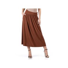 You'll love the look and feel of this women's 24Seven Comfort Apparel foldover maxi skirt with pockets. Click on this WOMEN'S GUIDE to find the perfect fit and more! You'll love the look and feel of this women's 24Seven Comfort Apparel foldover maxi skirt with pockets. Click on this WOMEN'S GUIDE to find the perfect fit and more! FEATURES 2 side pockets Straight hem Elastic waistbandFIT & SIZING A-line silhouette 33-in. length Maxi length hits at the ankle Midrise sits on the high hipFABRIC & CA Full Length Skirt With Side Pockets, Versatile Solid Color Flared Maxi Skirt, Solid Color Fall Maxi Skirt, Fitted Solid Maxi Skirt With Pockets, Full Length Relaxed Fit Maxi Skirt With Side Pockets, Brown Flowy Maxi Skirt With Pockets, Brown Maxi Skirt With Pockets For Fall, Versatile Solid Color Maxi Skirt With Elastic Waistband, Fall Full Length Maxi Skirt With Pockets