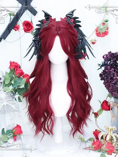 Length : 65CM  This price is for a wig only. Wig Details:Heat-resistant Synthetic Fiber Day Hairstyles, Cosplay Hair, Kawaii Hairstyles, Fantasy Hair, Hair Stylies, Anime Hair, Hair Reference, Long Wigs, Synthetic Wig