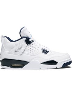 Jordan Air Jordan 4 Retro LS legend blue SS20 | Farfetch.com Jordan Air 4 Retro, Jordan Air 4, Blue Jordans, Jordan Shoes Girls, Jordan 4s, Jordan Shoes Retro, Jordan Air, Cute Nike Shoes, Jordan 4 Retro