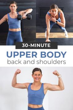 an image of a woman doing the upper body back and shoulders