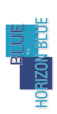 the horizon blue logo is displayed on a white and blue background with text below it