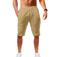 Fabric:100% Cotton; Gender:Men's; Style:Casual,Hawaiian,Athleisure; Occasion:Business,Beach,Yoga; Fit Type:Loose Fit; Waistline:Mid Waist; Pattern:Plain; Design:Drawstring; Brand:OUKU; Pants Type:Shorts,Beach Shorts,Summer Shorts; Front page:FF; Hips:null; Length:null; Waist:null; Fit US Size:null; Fit UK Size:null; Fit EU Size:null Bottoms With Built-in Shorts For Vacation Leisure, Casual Beach Bottoms For Warm Weather, Leisure Bottoms With Pockets For Vacation, Vacation Leisure Bottoms With Pockets, Casual Summer Vacation Bottoms, Casual Swim Trunks With Built-in Shorts For Summer, Bermuda Bottoms For Beach In Summer, Bermuda Beach Bottoms For Summer, Casual Swim Trunks For Vacation In Warm Weather