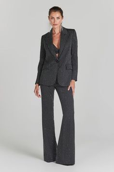 DESCRIPTION & FEATURES The KIRA Black Pants are the perfect piece for those daring to make a statement. Made from our exclusive crepe with crystal embellishment this statement pant will carry you through the night. Why not pair with our matching KIRA Black Bra Top and KIRA Black Blazer to complete the look?- Made from our exclusive crepe with crystal embellishment- Figure skimming cut with a wide leg hem-Pair with the matching Blazer and Bra Top SIZE & FIT INFORMATION - Item runs to our size cha Luxury Full-length Bottoms For Party, Luxury Full-length Party Bottoms, Luxury Pantsuit For Night Out, Chic Party Suits With Trousers, Luxury Fitted Pants For Party, Luxury Fitted Bottoms For Evening, Luxury Tailored Pants For Evening, Luxury Tailored Evening Pants, Luxury High-waisted Party Pants