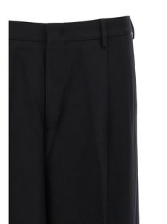 'Jona P' stretch wool pants with loose leg and maxi ankle turn-ups.CELLAR DOOR'Jona P' pantstrue to size fit Cellar Door, Zimmermann Dress, Pleats Please Issey Miyake, Wool Pants, Short Leggings, Luxury Shop, Yoga Wear, Designing Women, Jacket Dress