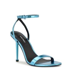 Heels Blue, Metallic Heels, Open Toed Heels, Medium Purple, Blue Sandals, Dress Sandals, Ankle Strap Sandals, Women's Sandals, Strap Sandals