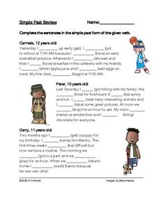 a worksheet for children to learn how to write and draw characters in their own words