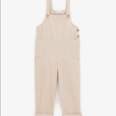 Cream Colored Cord Overalls. Never Worn And With Tag. Size 13-14. No Longer Available On Website. Zara Knit Overalls, Cord Overalls, Corduroy Overall, Corduroy Overalls, Kids Bottoms, Size 13, Cream Color, Wales, Pajama Pants