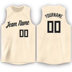 a white basketball jersey with the name team name on it and number 0 in black