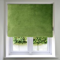 McAlister Textiles Matt Fern Green Velvet Roman Blind Roman Blinds Standard Lining 130cm x 200cm Fern Green Blinds Bay Window, Green Blackout Blinds, Green Velvet Roman Blinds, Green And White Roman Blinds, Green Stripe Blinds, Green Roman Blinds, Sage Green Roman Blinds, Bay Window Blinds, Conservatory Blinds