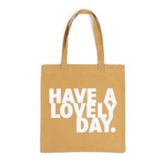 Have a lovely day one side, smiles the other! Made of 100% cotton, screen printed with smiley faces. Ideal for the day to day, as it is a bag with two very comfortable handles to carry it on the shoulder and with great capacity to store things inside. Size: 16.5″ x 0.4″ x 17.5″ Trendy Cotton Shoulder Bag For Daily Use, Large Everyday Canvas Gift Bag, Trendy Canvas Gift Bag For Daily Use, Everyday Canvas Bag With Letter Print, Trendy Cotton Canvas Bag For Weekend, Casual Everyday Shoulder Bag, Trendy Graphic Print Shoulder Bag For Everyday, Large Cotton Everyday Bags, Rectangular Cotton Shoulder Bag For Everyday Use