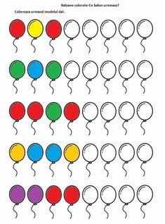 balloons are arranged in different colors and shapes to make the numbers for each balloon, which is